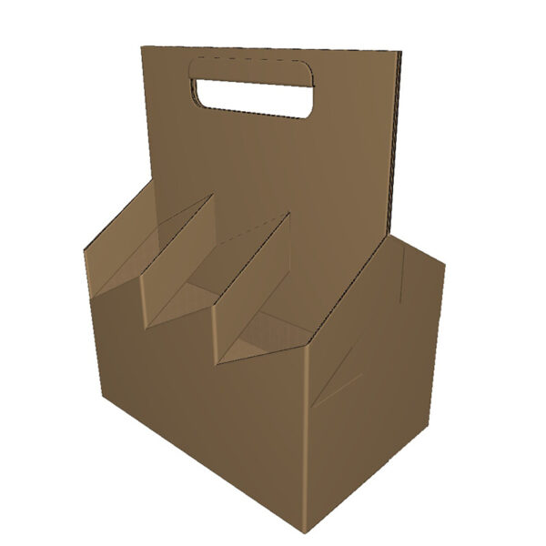 جعبه ی کارتنی حمل بطری لاک باتم 0717