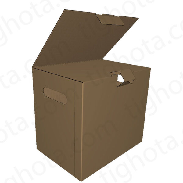 کارتن حمل ، قفل لاک باتم ، قفل در به همراه زبانه اضافه ، در دوبل به همراه دست گیره حمل EVC11040