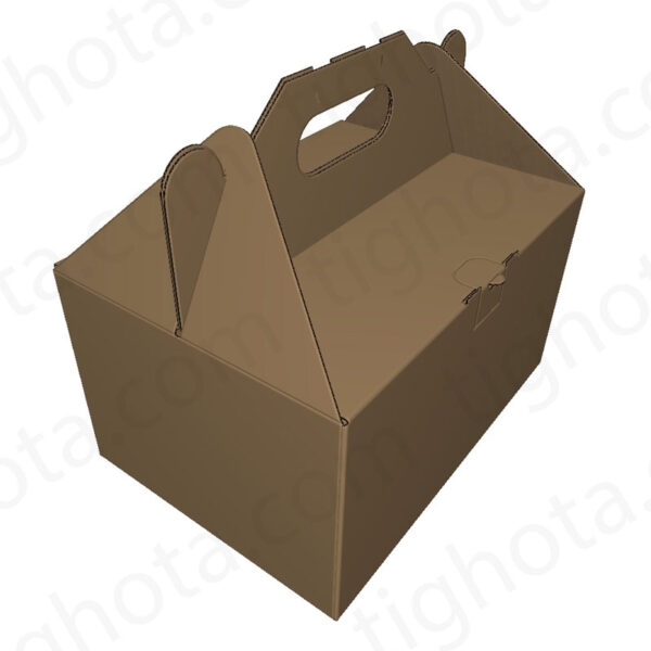 کارتن حمل ، قفل لاک باتم ، قفل در متصل به دستگیره حمل به همراه قفل جهت حمل جاگیری بهتر در کارتن EVC11202