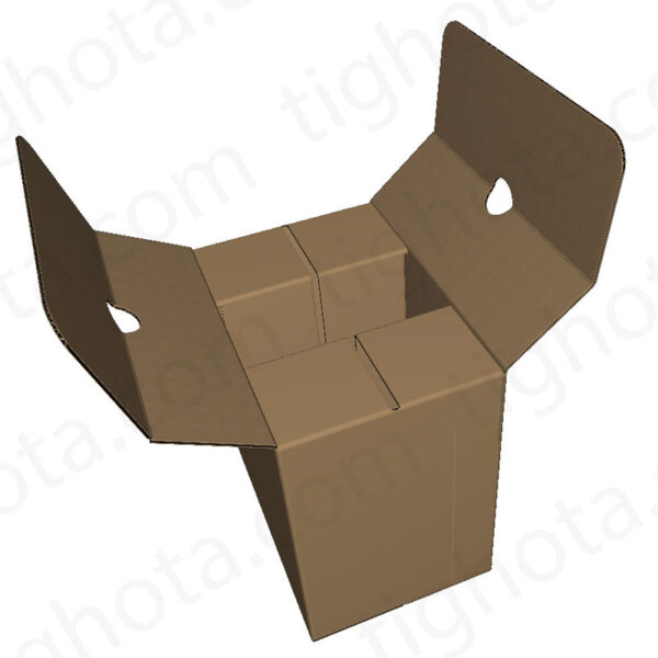 کارتن حمل منقسم دار متصل به کف و دربسته بندی  ، مناسب محصولات شکستنی EVC11320