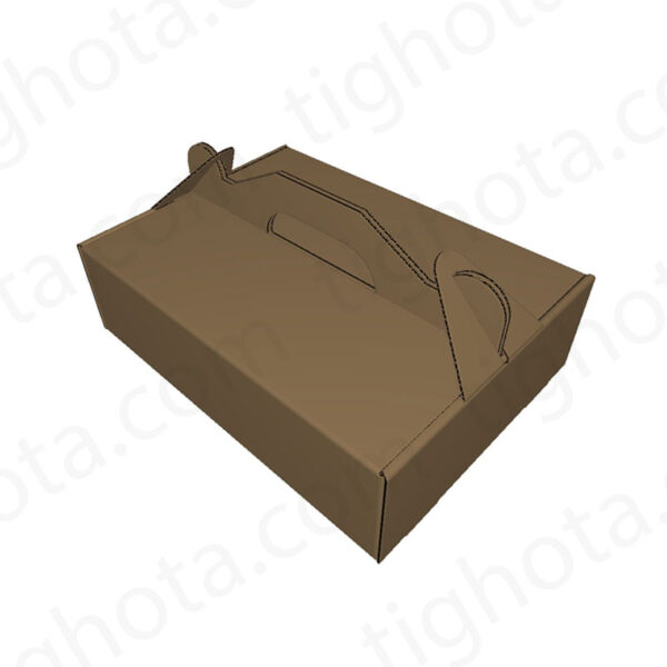 کارتن حمل دستگیره دار ، کف جعبه یک تکه، قفل جعبه با دستگیره  EVC41302