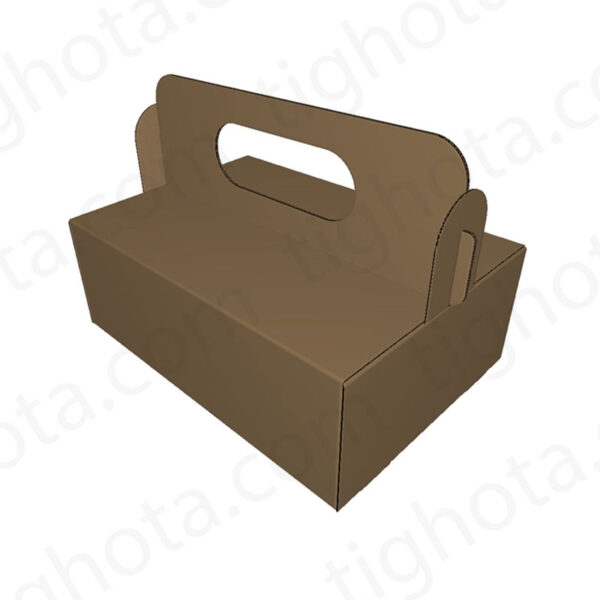 کارتن حمل دستگیره دار ، کف جعبه یک تکه، قفل جعبه با دستگیره  EVC41304