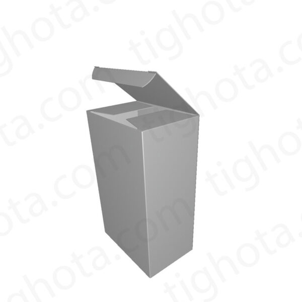 جعبه مقوایی درب از وجه بالای جعبه، مدل قفل عادی قفل زیر جعبه کراش لاک باتم، محل اتصال لب چسب EVF11201