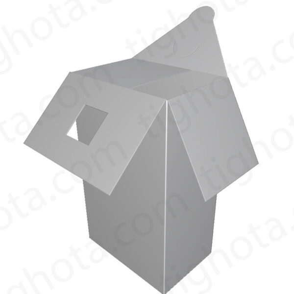 جعبه ی طلقی در مدل دار ، قفل کف مخصوص جعبه های طلقی، مناسب هدیه و محصولات پروموشن EVF11502