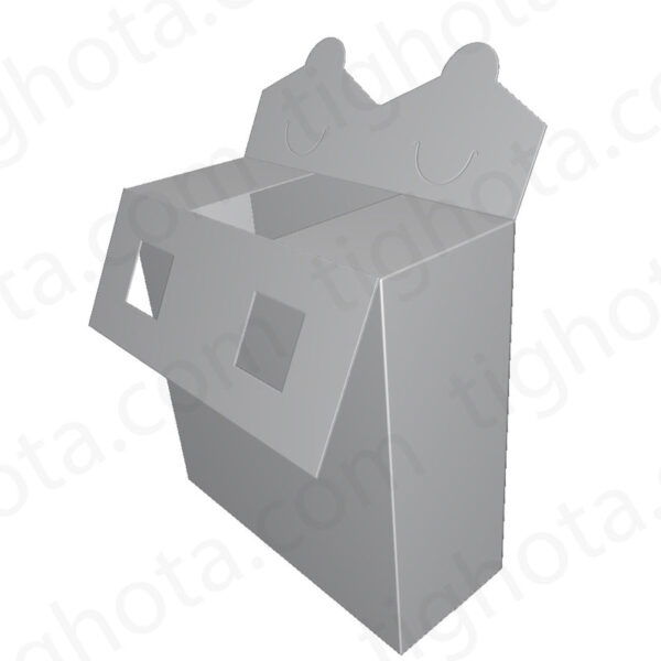 جعبه ی طلقی در مدل دار ، قفل کف مخصوص جعبه های طلقی، مناسب هدیه و محصولات پروموشن EVF11520