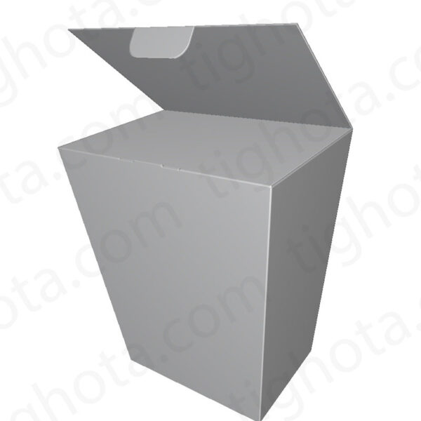 جعبه ی مقوایی خاص، در جعبه دوبل، چهارچوب جعبه نامتقارن، قفل کف لاک باتم، مناسب فست فود  EVF12011