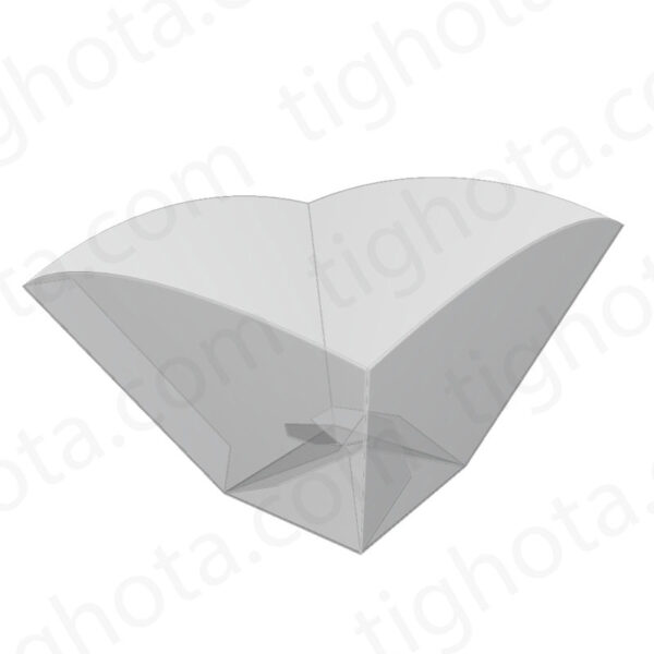 جعبه ی مقوایی خاص، چهارچوب جعبه نامتقارن، قفل کف لاک باتم، مناسب پذیرایی  EVF12014