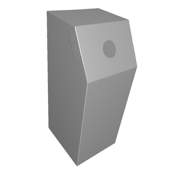 جعبه ی مقوایی درب قفل شونده مدل دار بغل چسب X52