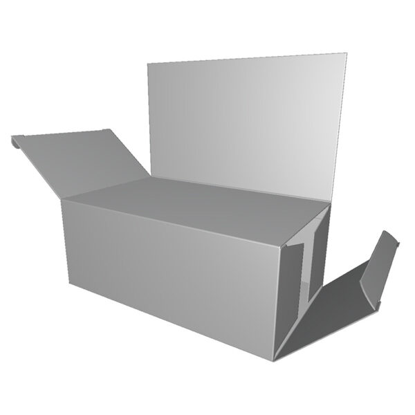 جعبه ی مقوایی درب قفل شونده بغل چسب تابلودار X72