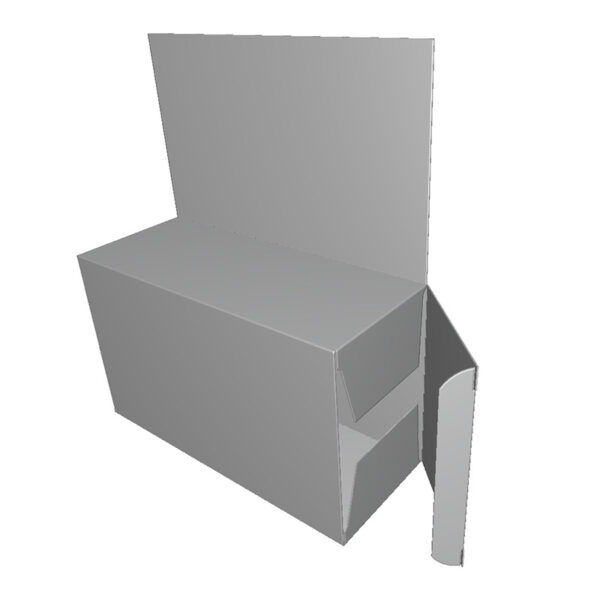 جعبه ی مقوایی درب قفل شونده بغل چسب تابلودار X73